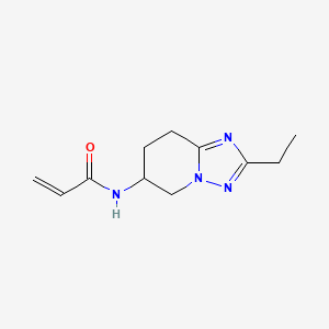 molecular formula C11H16N4O B2506740 N-{2-ethyl-5H,6H,7H,8H-[1,2,4]triazolo[1,5-a]pyridin-6-yl}prop-2-enamide CAS No. 2179723-55-6