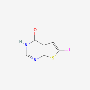 molecular formula C6H3IN2OS B2506746 6-iodothieno[2,3-d]pyrimidin-4(3H)-one CAS No. 1378867-62-9