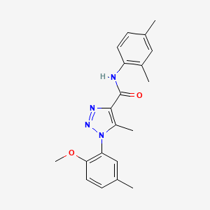 molecular formula C20H22N4O2 B2506764 N-(2,4-dimethylphenyl)-1-(2-methoxy-5-methylphenyl)-5-methyl-1H-1,2,3-triazole-4-carboxamide CAS No. 899993-82-9