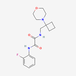 molecular formula C17H22FN3O3 B2506782 N'-(2-fluorophenyl)-N-{[1-(morpholin-4-yl)cyclobutyl]methyl}ethanediamide CAS No. 2380194-57-8