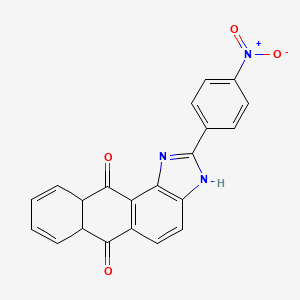 2-(4-Nitrophenyl)-6a,10a-dihydro-3H-naphtho[3,2-e]benzimidazole-6,11-dione