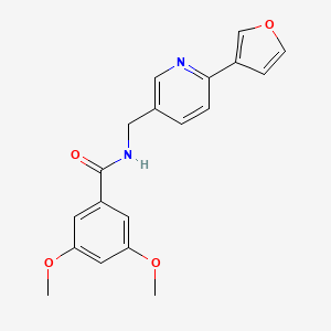 N-((6-(furan-3-yl)pyridin-3-yl)methyl)-3,5-dimethoxybenzamide