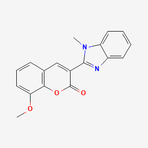 8-Methoxy-3-(1-methylbenzimidazol-2-yl)chromen-2-one