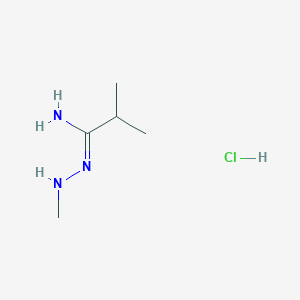 2-Methyl-N-(methylamino)propanimidamide hydrochloride