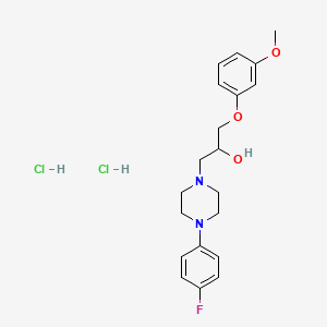 1-(4-(4-Fluorophenyl)piperazin-1-yl)-3-(3-methoxyphenoxy)propan-2-ol dihydrochloride