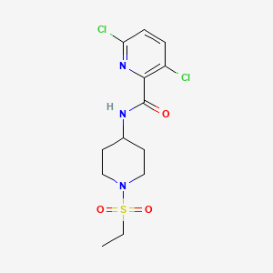 3,6-dichloro-N-[1-(ethanesulfonyl)piperidin-4-yl]pyridine-2-carboxamide