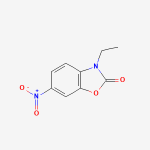 molecular formula C9H8N2O4 B2506869 3-Ethyl-6-nitro-1,3-benzoxazol-2-one CAS No. 32418-07-8