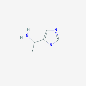 molecular formula C6H11N3 B2506872 1-(1-methyl-1H-imidazol-5-yl)ethan-1-amine CAS No. 1509765-41-6