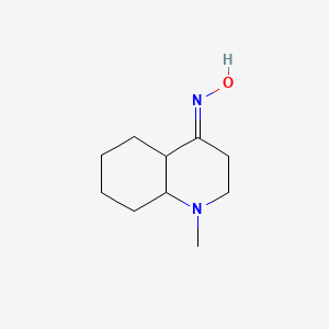 molecular formula C10H18N2O B2506929 1-METHYLOCTAHYDRO-4(1H)-QUINOLINONE OXIME CAS No. 890095-17-7