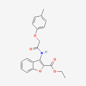 molecular formula C20H19NO5 B2506997 Ethyl 3-(2-(p-tolyloxy)acetamido)benzofuran-2-carboxylate CAS No. 847406-56-8