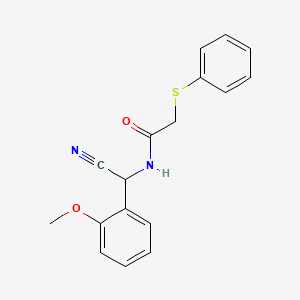 molecular formula C17H16N2O2S B2506998 N-[cyano(2-methoxyphenyl)methyl]-2-(phenylsulfanyl)acetamide CAS No. 1355799-66-4