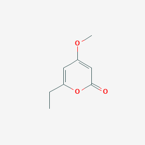 molecular formula C8H10O3 B025070 6-乙基-4-甲氧基-2-吡喃酮 CAS No. 106950-13-4