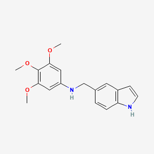 molecular formula C18H20N2O3 B2507021 N-(1H-indol-5-ylmethyl)-3,4,5-trimethoxyaniline CAS No. 946744-20-3