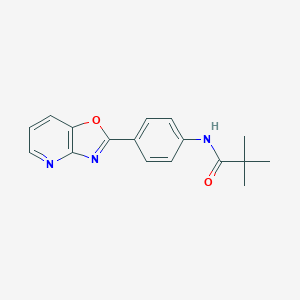 molecular formula C17H17N3O2 B250707 2,2-dimethyl-N-[4-([1,3]oxazolo[4,5-b]pyridin-2-yl)phenyl]propanamide 