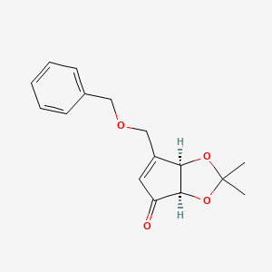 B2507075 (3aR,6aR)-6-(benzyloxymethyl)-2,2-dimethyl-3aH-cyclopenta[d][1,3]dioxol-4(6aH)-one CAS No. 89291-75-8