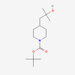 molecular formula C14H27NO3 B2507111 Tert-butyl 4-(2-hydroxy-2-methylpropyl)piperidine-1-carboxylate CAS No. 358625-61-3