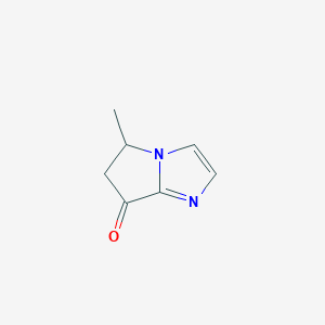 molecular formula C7H8N2O B2507164 5-methyl-5H,6H,7H-pyrrolo[1,2-a]imidazol-7-one CAS No. 1820639-87-9