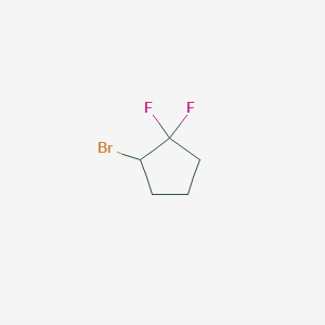 molecular formula C5H7BrF2 B2507170 2-Bromo-1,1-difluorocyclopentane CAS No. 2303705-25-9