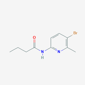 molecular formula C10H13BrN2O B250718 N-(5-bromo-6-methylpyridin-2-yl)butanamide 
