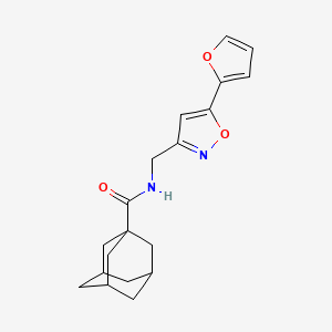 molecular formula C19H22N2O3 B2507277 N-{[5-(furan-2-yl)-1,2-oxazol-3-yl]methyl}adamantane-1-carboxamide CAS No. 1105203-85-7