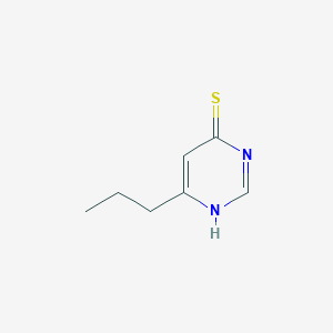 molecular formula C7H10N2S B2507301 6-Propylpyrimidine-4-thiol CAS No. 1239759-14-8