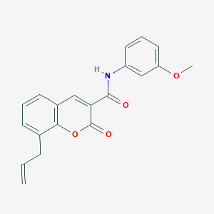 B2507303 8-allyl-N-(3-methoxyphenyl)-2-oxo-2H-chromene-3-carboxamide CAS No. 681479-44-7