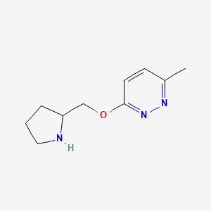 3-Methyl-6-[(pyrrolidin-2-yl)methoxy]pyridazine