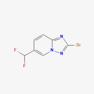 2-Bromo-6-(difluoromethyl)-[1,2,4]triazolo[1,5-a]pyridine