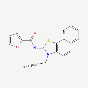 molecular formula C19H12N2O2S B2507348 N-[(2Z)-3-(prop-2-yn-1-yl)-2H,3H-naphtho[2,1-d][1,3]thiazol-2-ylidene]furan-2-carboxamide CAS No. 868377-69-9