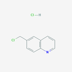 molecular formula C10H9Cl2N B2507380 6-(Chloromethyl)quinoline hydrochloride CAS No. 2764-59-2