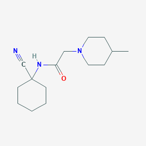 molecular formula C15H25N3O B2507469 N-(1-cyanocyclohexyl)-2-(4-methylpiperidin-1-yl)acetamide CAS No. 1197502-70-7