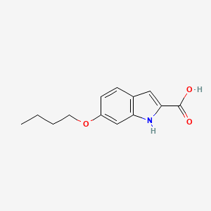 molecular formula C13H15NO3 B2507488 6-butoxy-1H-indole-2-carboxylic Acid CAS No. 383133-76-4