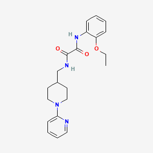 molecular formula C21H26N4O3 B2507507 N'-(2-ethoxyphenyl)-N-{[1-(pyridin-2-yl)piperidin-4-yl]methyl}ethanediamide CAS No. 1235642-91-7
