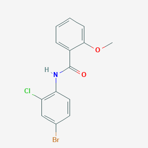 molecular formula C14H11BrClNO2 B250752 N-(4-bromo-2-chlorophenyl)-2-methoxybenzamide 
