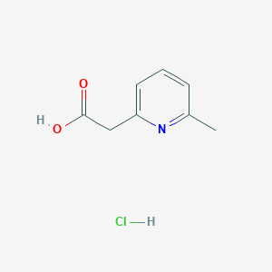 molecular formula C8H10ClNO2 B2507557 2-(6-Methyl-2-pyridyl)acetic acid hydrochloride CAS No. 2168559-63-3; 92917-49-2