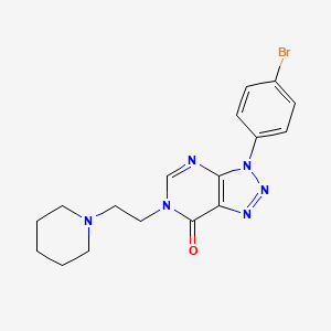 molecular formula C17H19BrN6O B2507586 3-(4-bromophenyl)-6-[2-(piperidin-1-yl)ethyl]-3H,6H,7H-[1,2,3]triazolo[4,5-d]pyrimidin-7-one CAS No. 872590-86-8