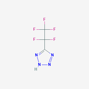 molecular formula C3HF5N4 B2507738 5-(pentafluoroethyl)-2H-1,2,3,4-tetrazole CAS No. 740053-57-0