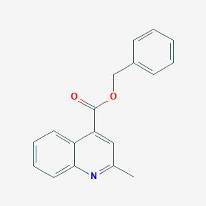molecular formula C18H15NO2 B2507748 Benzyl 2-methylquinoline-4-carboxylate CAS No. 404911-00-8