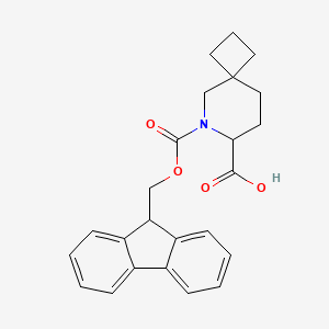 B2507772 6-(9H-Fluoren-9-ylmethoxycarbonyl)-6-azaspiro[3.5]nonane-7-carboxylic acid CAS No. 2243503-28-6