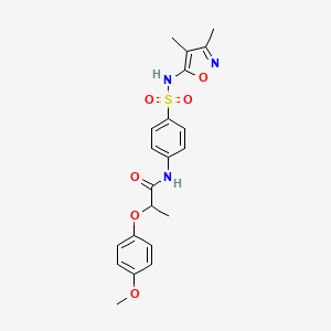 N-{4-[(3,4-dimethyl-1,2-oxazol-5-yl)sulfamoyl]phenyl}-2-(4-methoxyphenoxy)propanamide