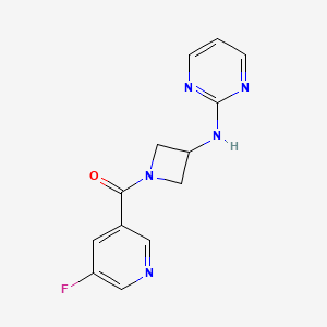 (5-Fluoropyridin-3-yl)(3-(pyrimidin-2-ylamino)azetidin-1-yl)methanone
