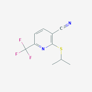 2-(Isopropylsulfanyl)-6-(trifluoromethyl)nicotinonitrile