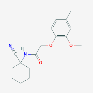 N-(1-cyanocyclohexyl)-2-(2-methoxy-4-methylphenoxy)acetamide
