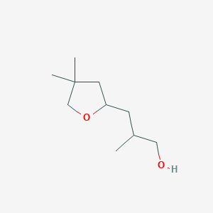 3-(4,4-Dimethyloxolan-2-yl)-2-methylpropan-1-ol