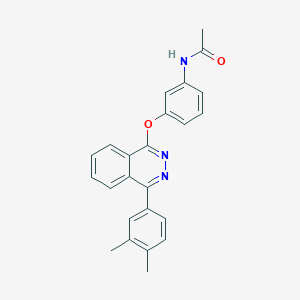 molecular formula C24H21N3O2 B2507833 N-[3-[4-(3,4-dimethylphenyl)phthalazin-1-yl]oxyphenyl]acetamide CAS No. 314261-57-9