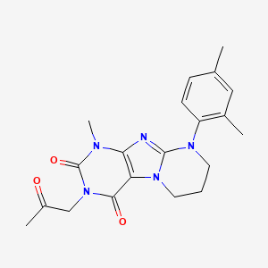 9-(2,4-dimethylphenyl)-1-methyl-3-(2-oxopropyl)-6,7,8,9-tetrahydropyrimido[2,1-f]purine-2,4(1H,3H)-dione