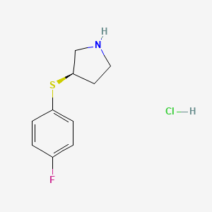 (R)-3-((4-Fluorophenyl)thio)pyrrolidine hydrochloride