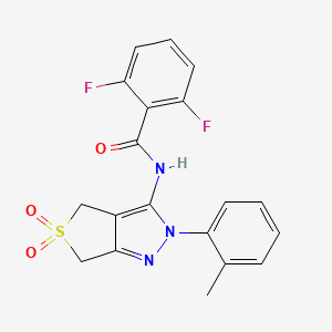 N-(5,5-dioxido-2-(o-tolyl)-4,6-dihydro-2H-thieno[3,4-c]pyrazol-3-yl)-2,6-difluorobenzamide