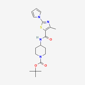 tert-butyl 4-(4-methyl-2-(1H-pyrrol-1-yl)thiazole-5-carboxamido)piperidine-1-carboxylate