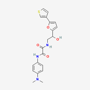 N1-(4-(dimethylamino)phenyl)-N2-(2-hydroxy-2-(5-(thiophen-3-yl)furan-2-yl)ethyl)oxalamide